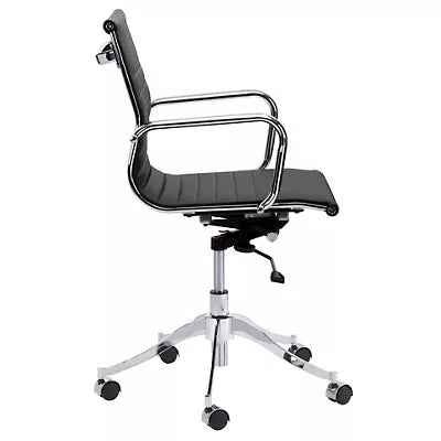 Modern Leather Office Chair with Swivel Base